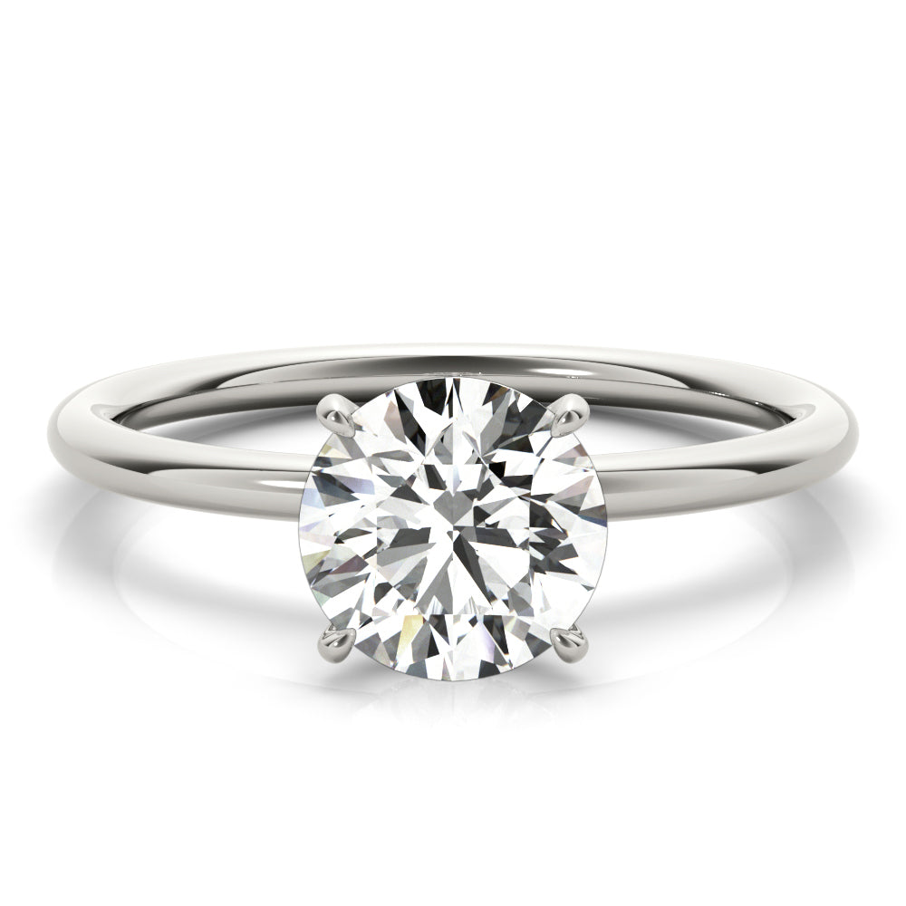 Hidden Halo Engagement Ring, Round