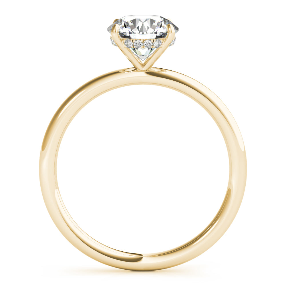 Hidden Halo Engagement Ring, Round