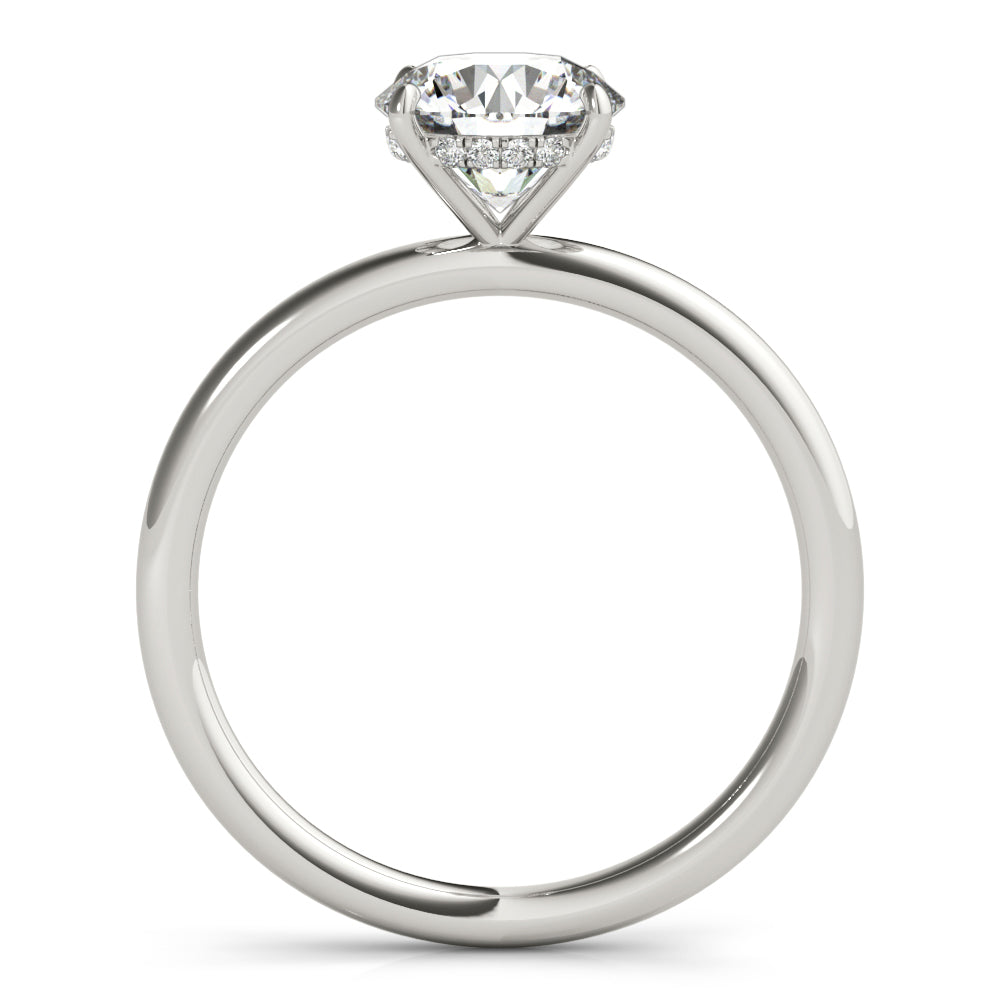 Hidden Halo Engagement Ring, Round