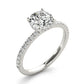 Round Hidden Halo Engagement Ring