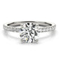 Round Hidden Halo Engagement Ring