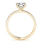 Round Hidden Halo Engagement Ring