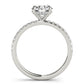Round Hidden Halo Engagement Ring