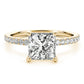Princess Cut Hidden Halo Engagement Ring