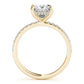 Princess Cut Hidden Halo Engagement Ring