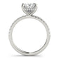 Princess Cut Hidden Halo Engagement Ring