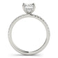 Hidden Halo Emerald Cut Engagement Ring