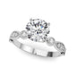 Vintage Inspired Milgrain Engagement Ring