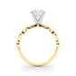 Vintage Inspired Milgrain Engagement Ring
