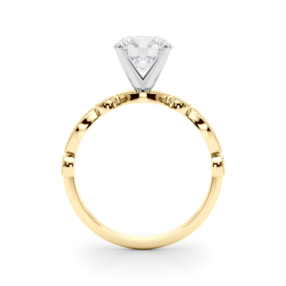 Vintage Inspired Milgrain Engagement Ring
