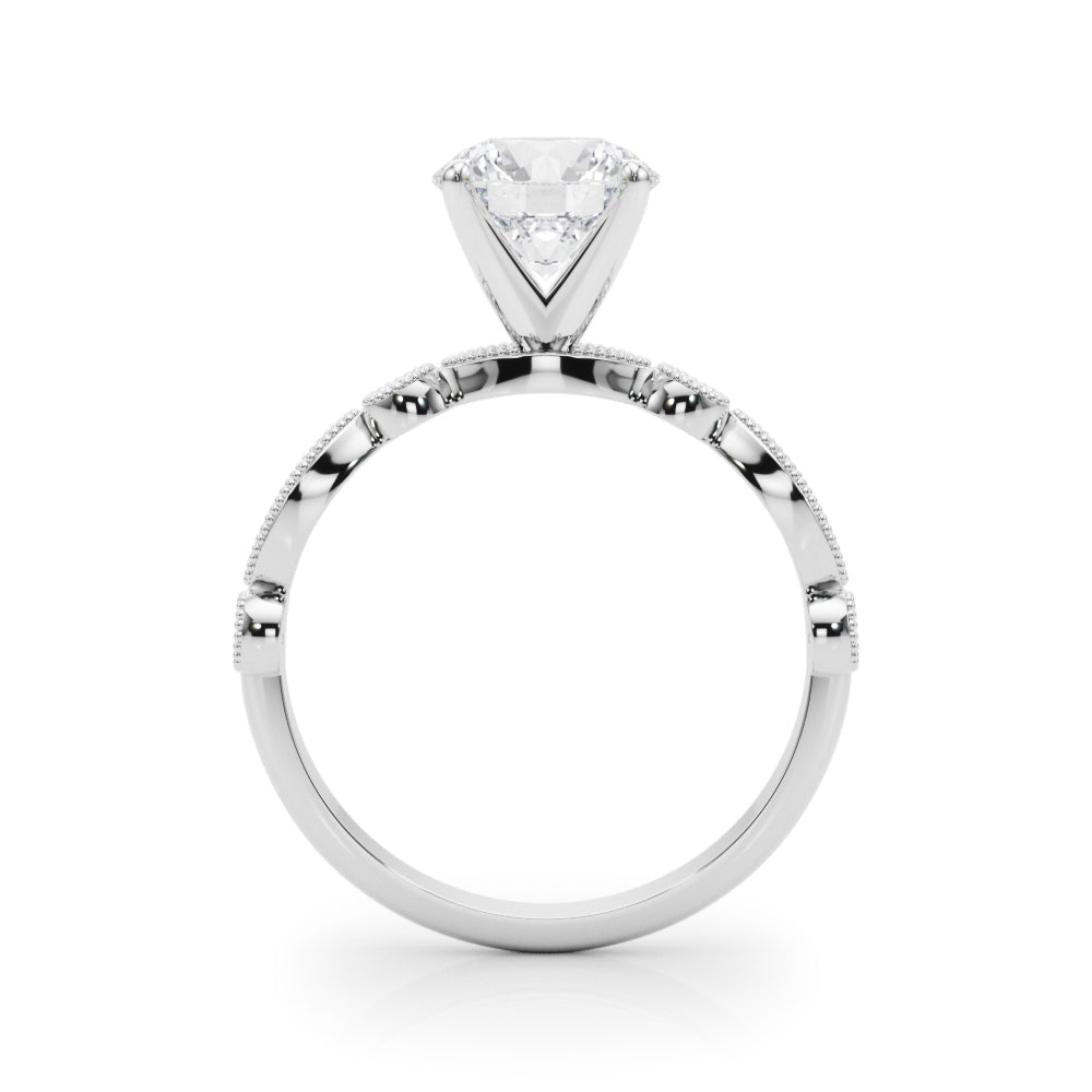Vintage Inspired Milgrain Engagement Ring