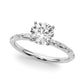 Scattered Diamond Engagement Ring