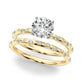 Scattered Diamond Engagement Ring