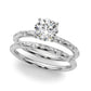 Scattered Diamond Engagement Ring
