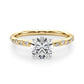 Scattered Diamond Engagement Ring