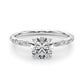Scattered Diamond Engagement Ring