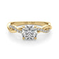 Twisted 4-Prong Round Engagement Ring