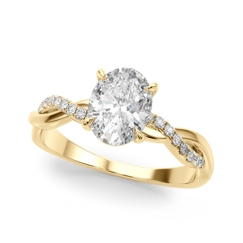 ENGAGEMENT RINGS OVAL CENTER