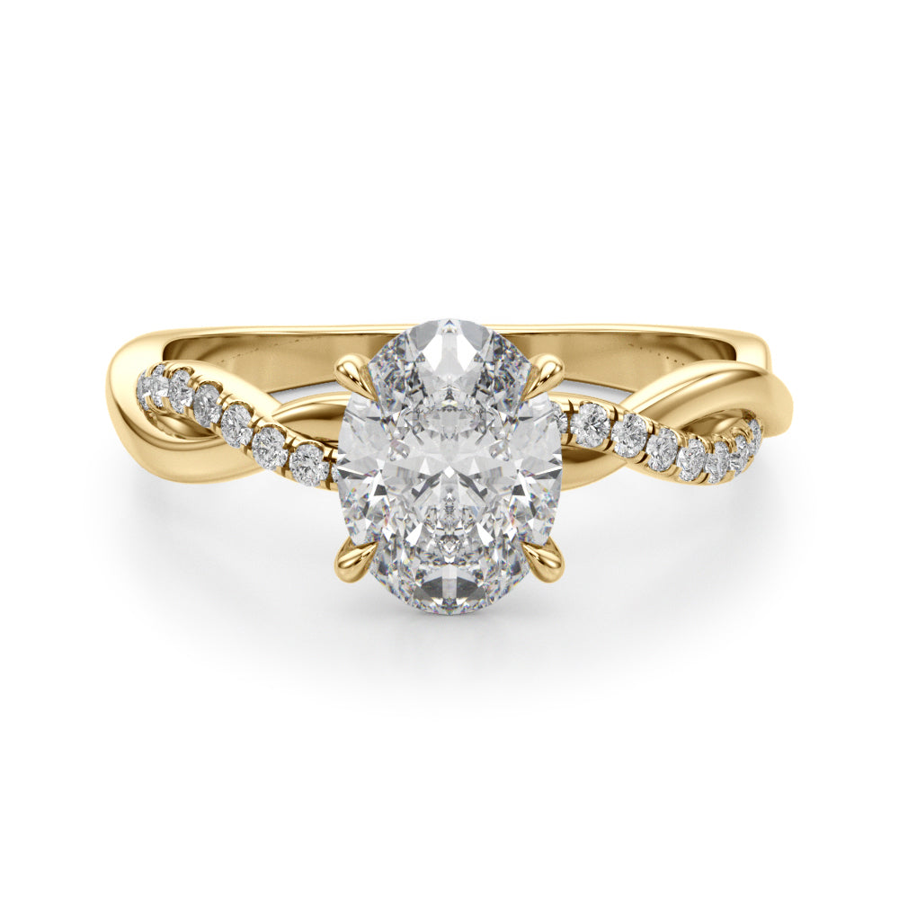 ENGAGEMENT RINGS OVAL CENTER