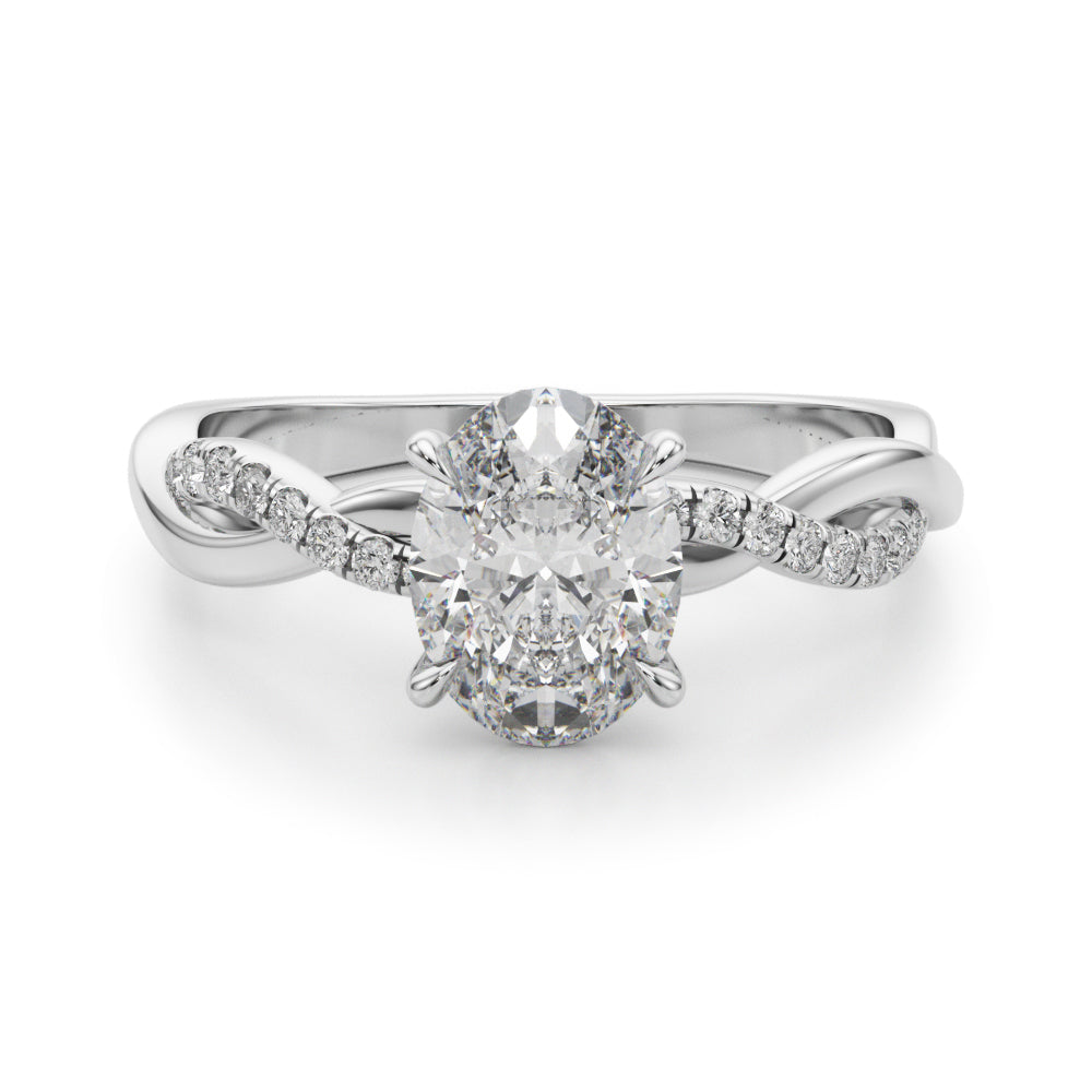 ENGAGEMENT RINGS OVAL CENTER