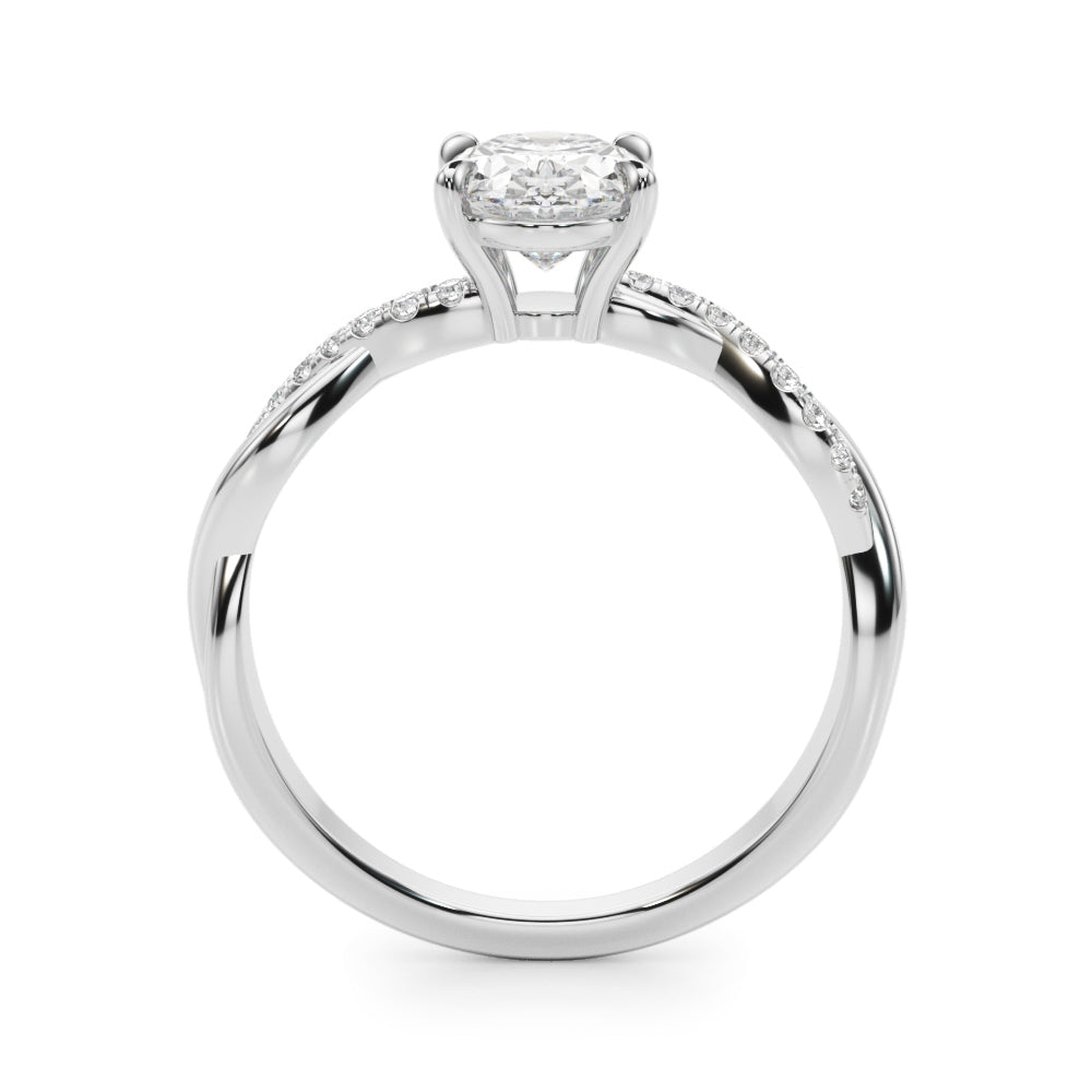 ENGAGEMENT RINGS OVAL CENTER