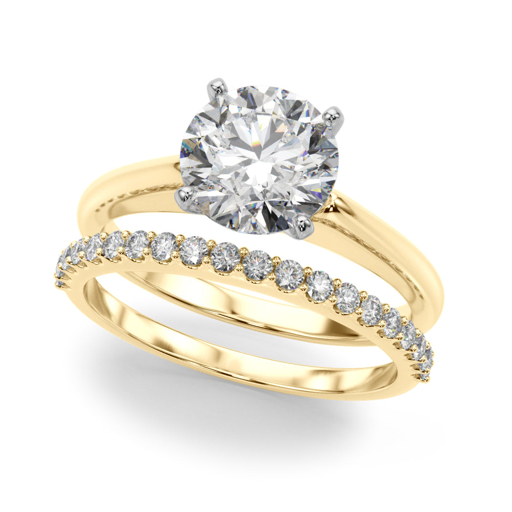 Solitaire Round Diamond Engagement Ring