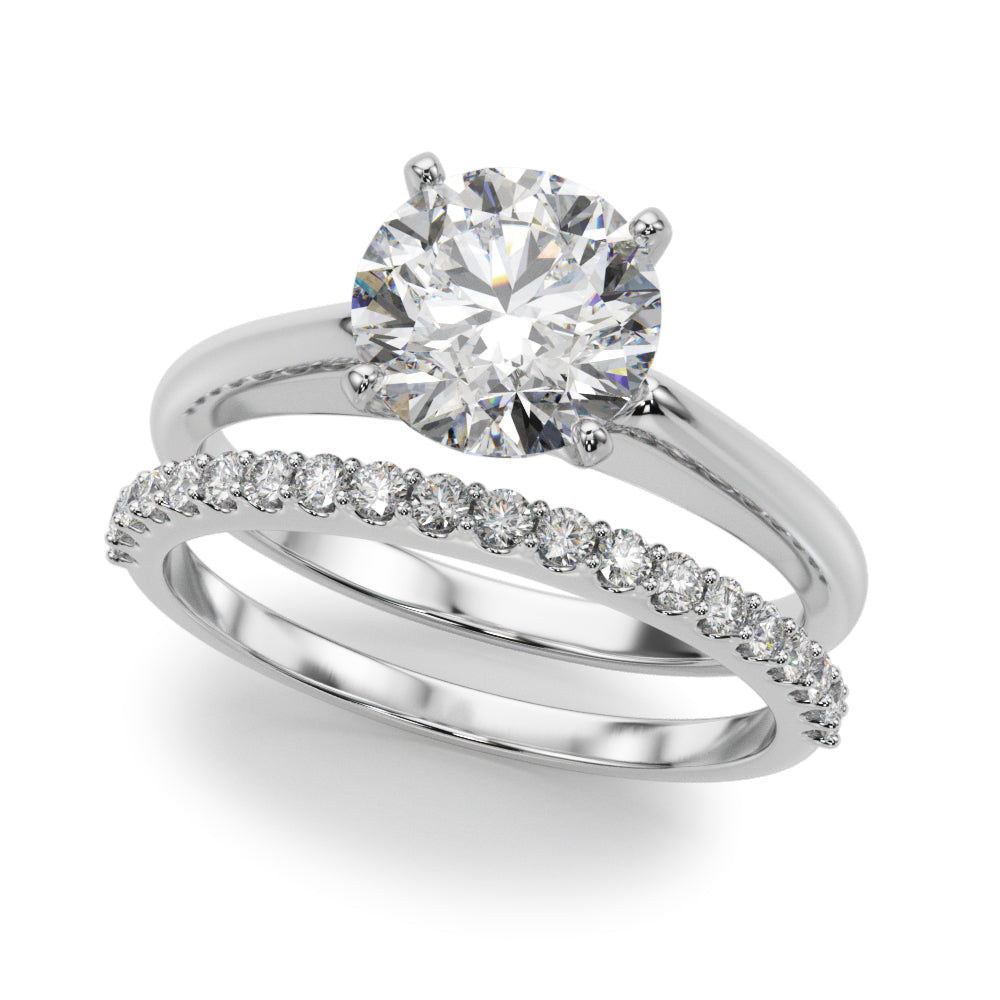 Solitaire Round Diamond Engagement Ring