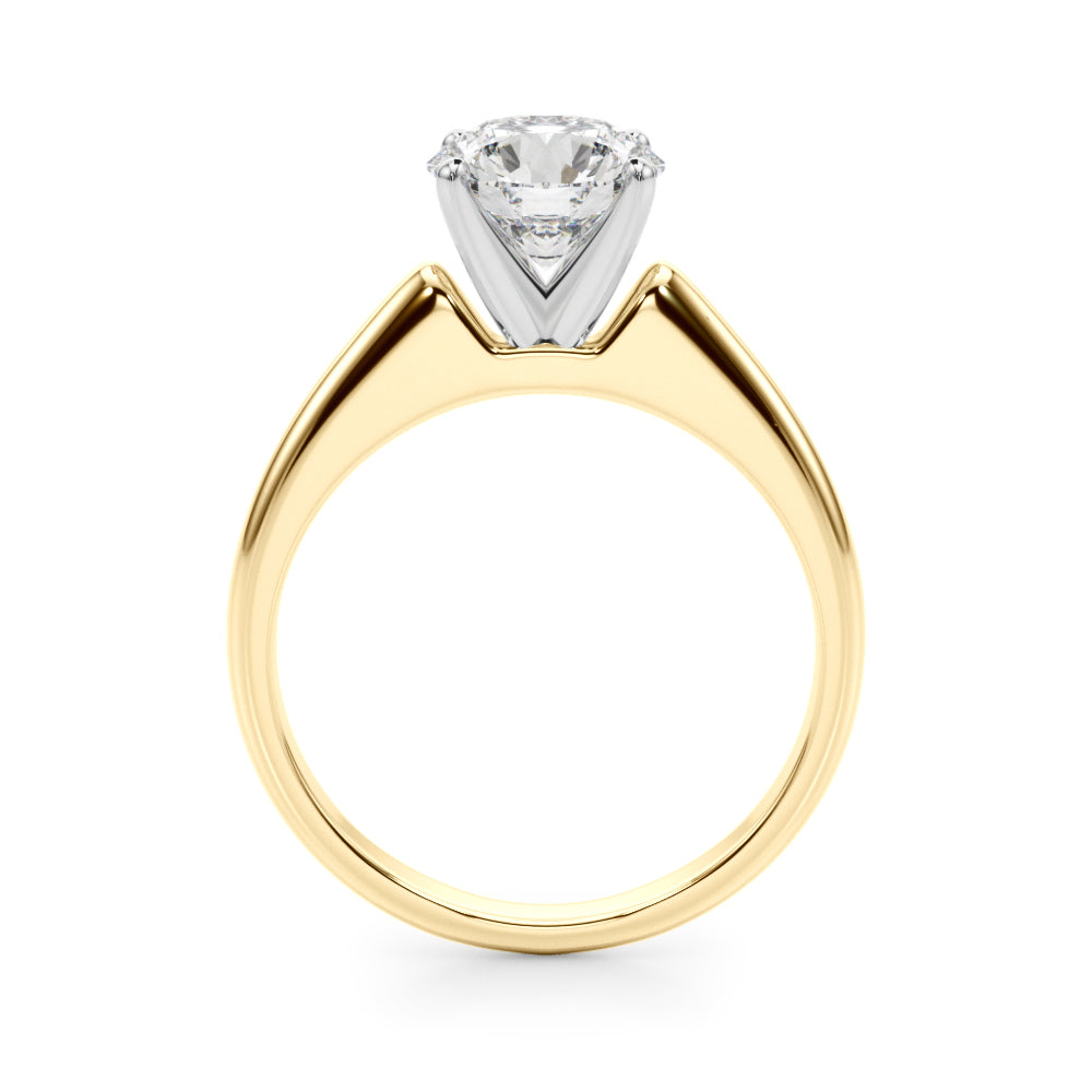 Solitaire Round Diamond Engagement Ring