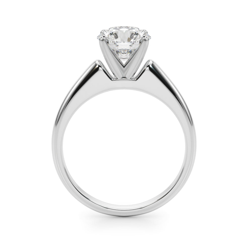 Solitaire Round Diamond Engagement Ring