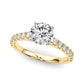 Single Row Engagement Ring