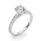 Single Row Engagement Ring