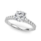 Single Row Engagement Ring