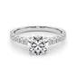 Single Row Engagement Ring