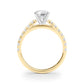 Single Row Engagement Ring