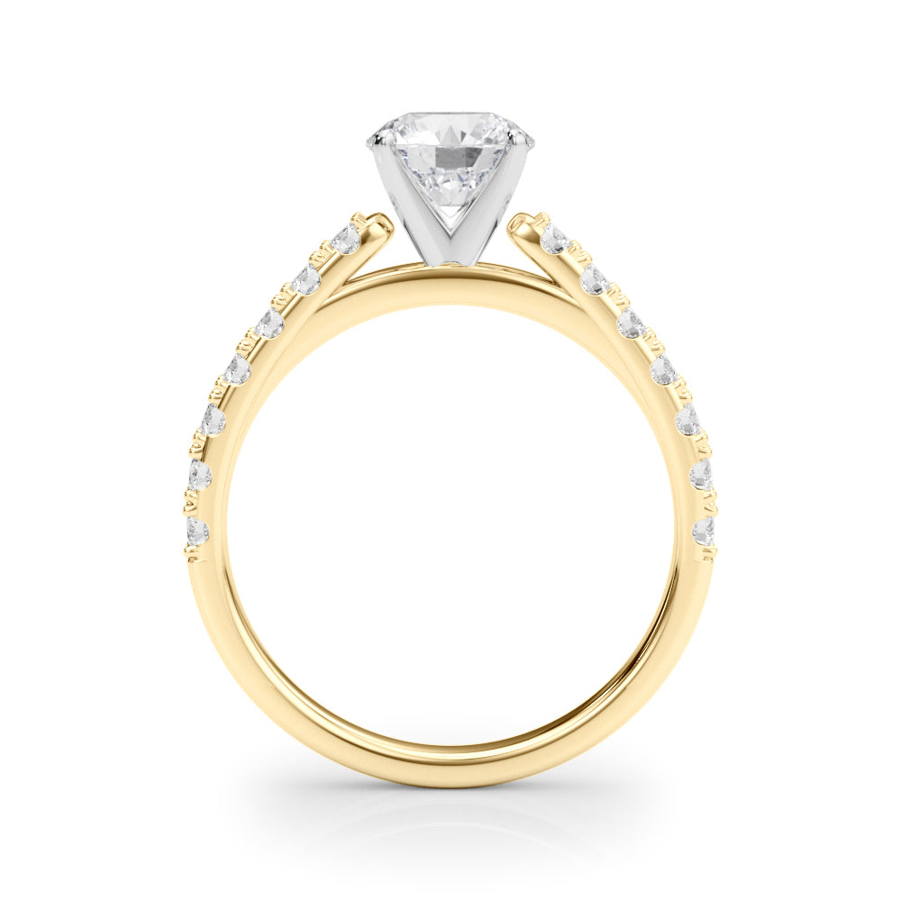 Single Row Engagement Ring