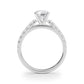 Single Row Engagement Ring