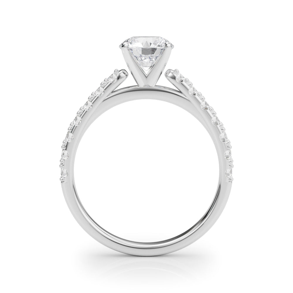 Single Row Engagement Ring