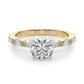 Marquise Shape Accented Wedding Bands