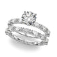 Marquise Shape Accented Wedding Bands