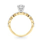 Marquise Shape Accented Wedding Bands