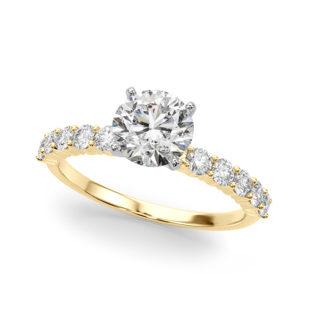 Single Row Engagement Ring