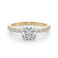 Single Row Engagement Ring