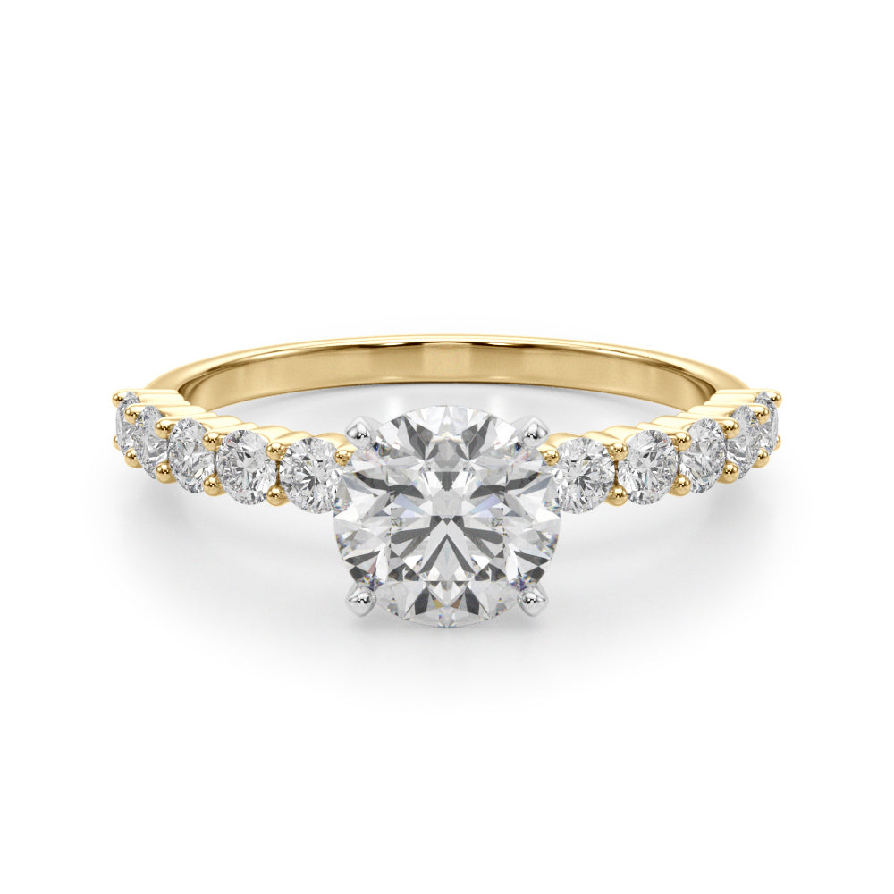 Single Row Engagement Ring