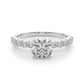 Single Row Engagement Ring