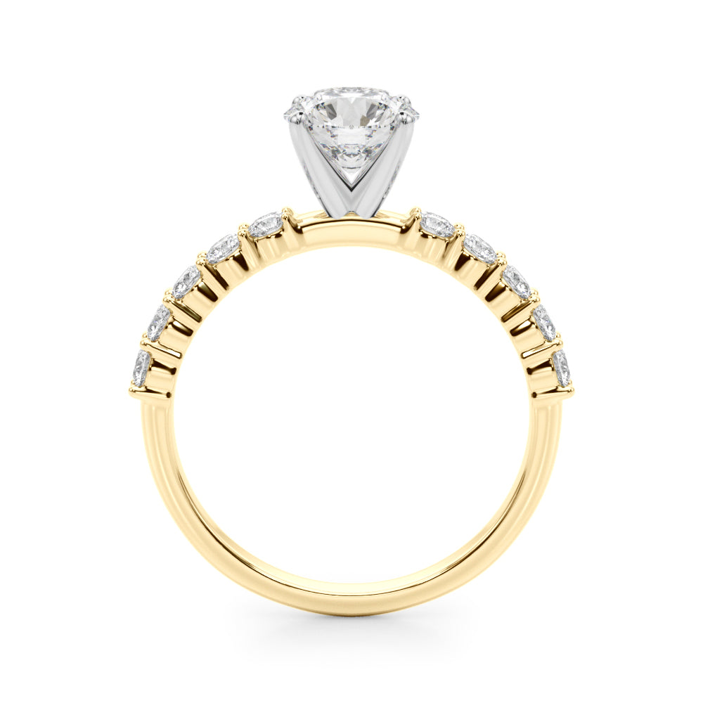 Single Row Engagement Ring