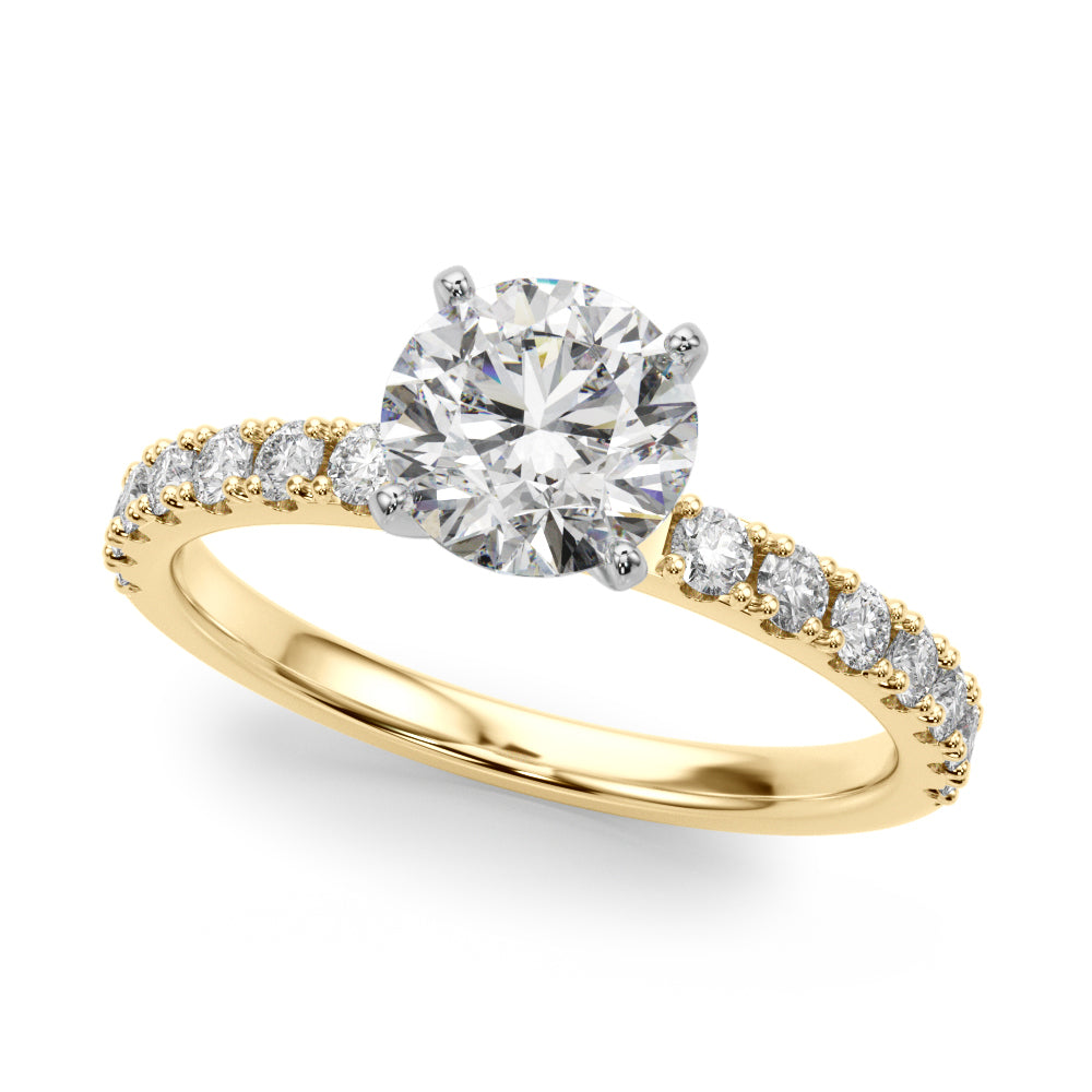 Single Row Engagement Ring