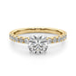 Single Row Engagement Ring