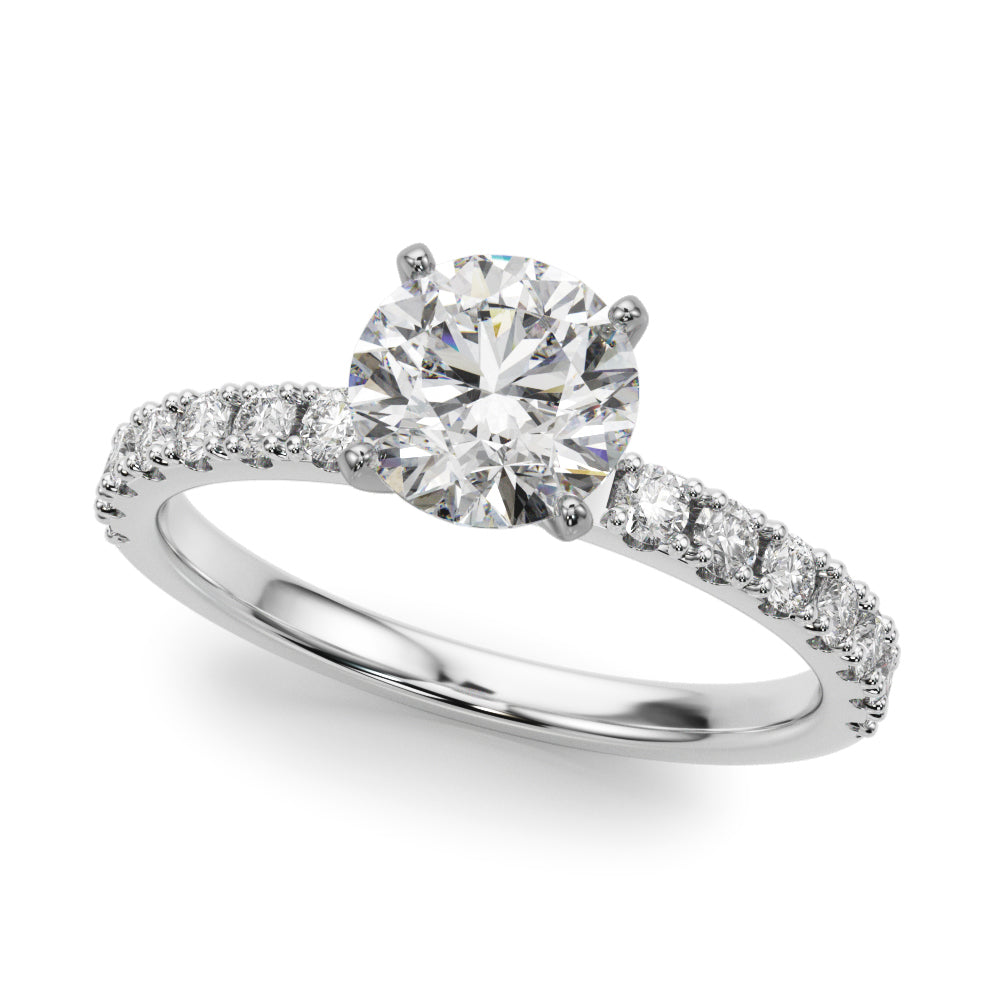 Single Row Engagement Ring