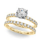 Single Row Engagement Ring