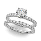 Single Row Engagement Ring